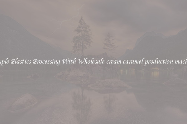 Simple Plastics Processing With Wholesale cream caramel production machine