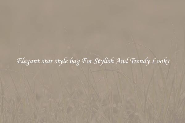 Elegant star style bag For Stylish And Trendy Looks