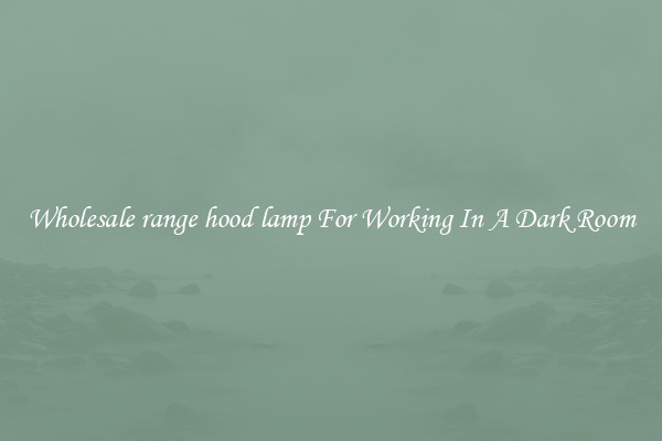 Wholesale range hood lamp For Working In A Dark Room