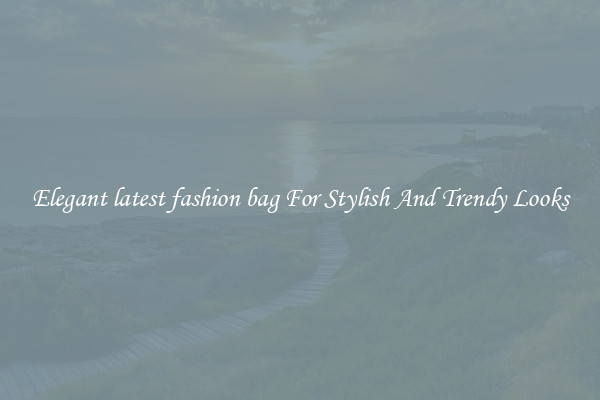 Elegant latest fashion bag For Stylish And Trendy Looks