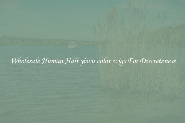 Wholesale Human Hair yiwu color wigs For Discreteness