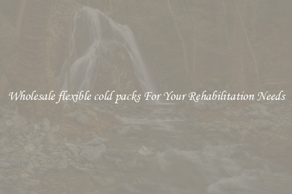 Wholesale flexible cold packs For Your Rehabilitation Needs
