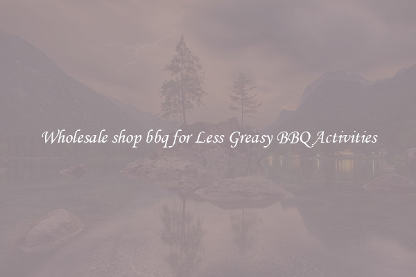 Wholesale shop bbq for Less Greasy BBQ Activities