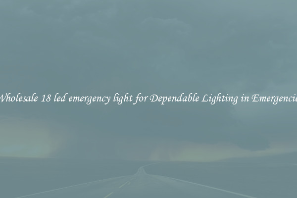 Wholesale 18 led emergency light for Dependable Lighting in Emergencies