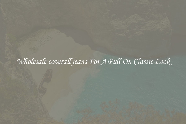 Wholesale coverall jeans For A Pull-On Classic Look