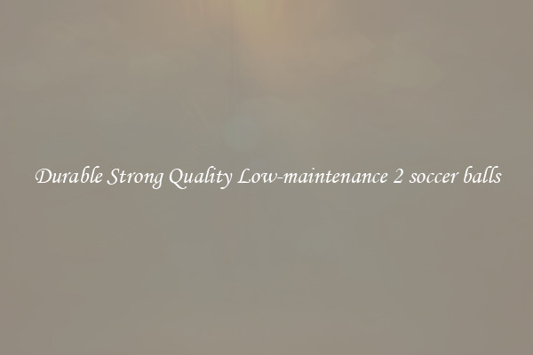 Durable Strong Quality Low-maintenance 2 soccer balls