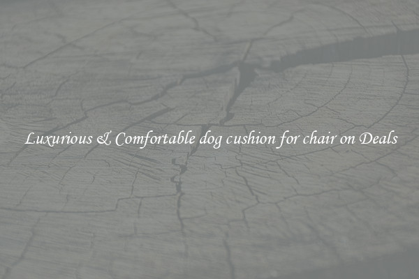 Luxurious & Comfortable dog cushion for chair on Deals