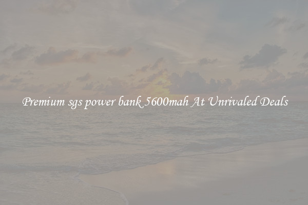 Premium sgs power bank 5600mah At Unrivaled Deals