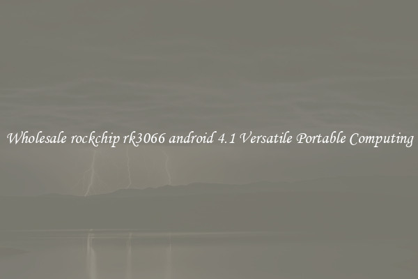 Wholesale rockchip rk3066 android 4.1 Versatile Portable Computing