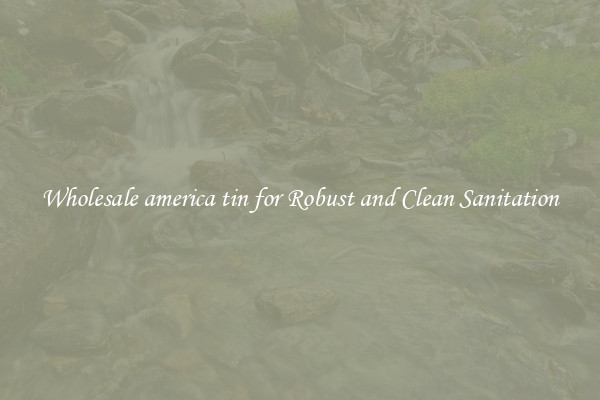 Wholesale america tin for Robust and Clean Sanitation